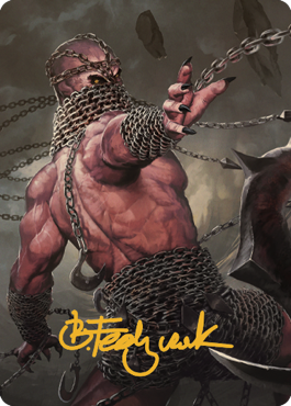 Chain Devil Art Card (Gold-Stamped Signature) [Commander Legends: Battle for Baldur's Gate Art Series] | Enigma On Main