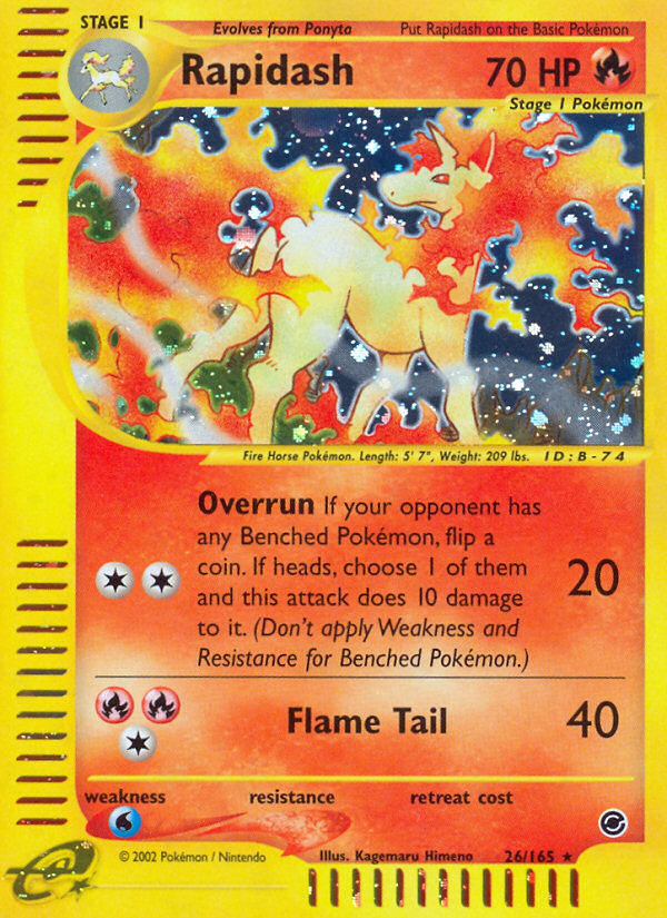 Rapidash (26/165) [Expedition: Base Set] | Enigma On Main