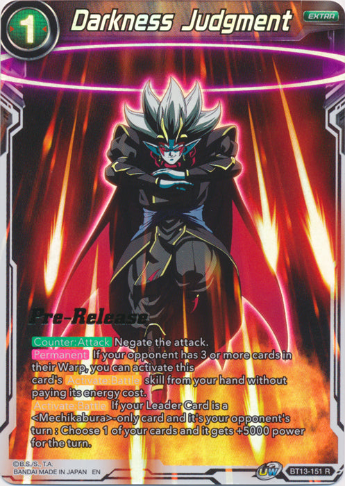 Darkness Judgment (BT13-151) [Supreme Rivalry Prerelease Promos] | Enigma On Main