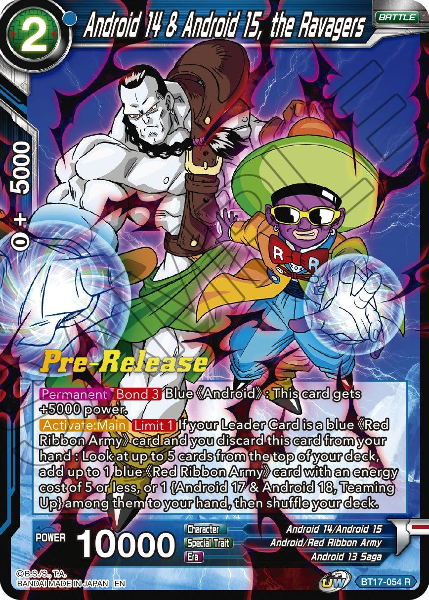 Android 14 & Android 15, the Ravagers (BT17-054) [Ultimate Squad Prerelease Promos] | Enigma On Main