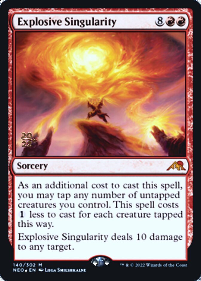 Explosive Singularity [Kamigawa: Neon Dynasty Prerelease Promos] | Enigma On Main