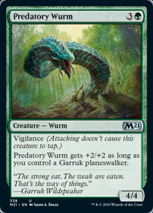 Predatory Wurm [Core Set 2021] | Enigma On Main