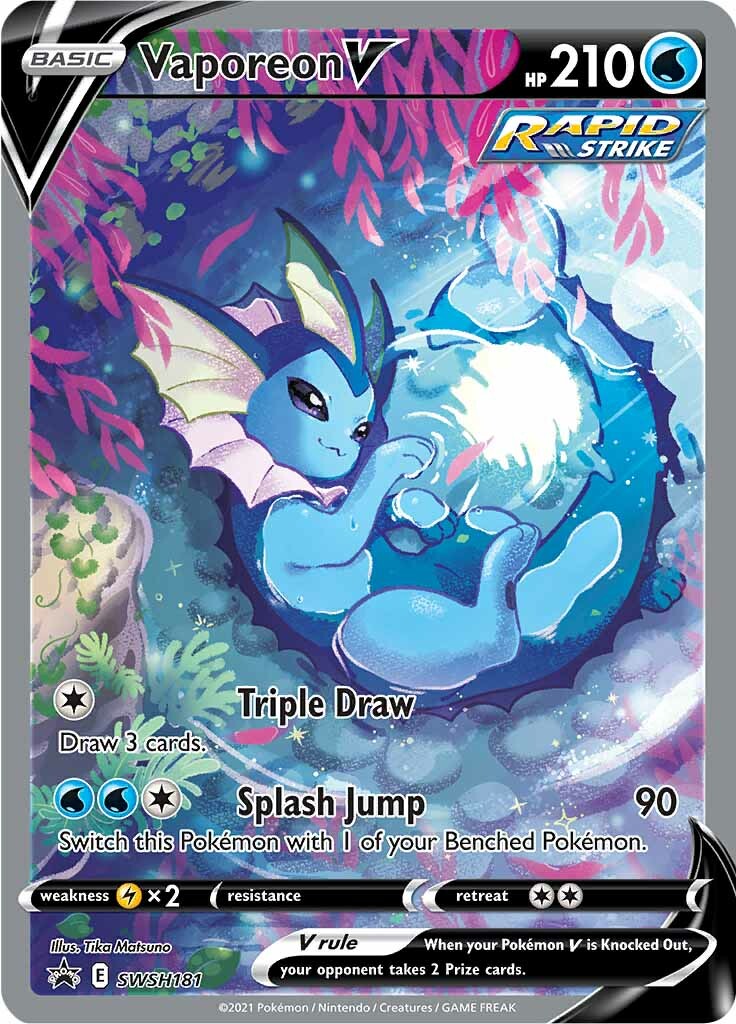 Vaporeon V (SWSH181) [Sword & Shield: Black Star Promos] | Enigma On Main