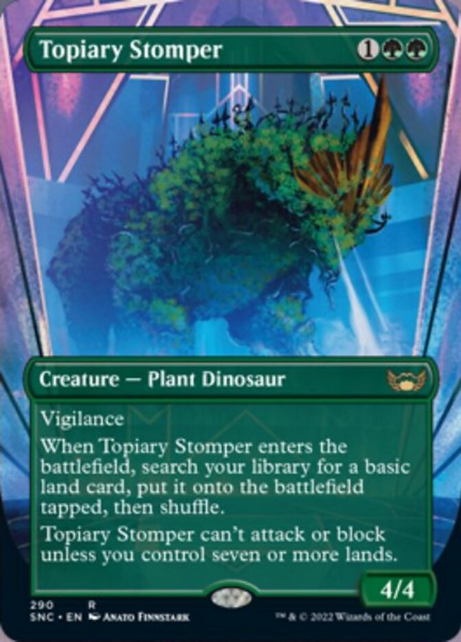 Topiary Stomper (Borderless Alternate Art) [Streets of New Capenna] | Enigma On Main