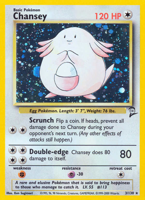 Chansey (3/130) [Base Set 2] | Enigma On Main