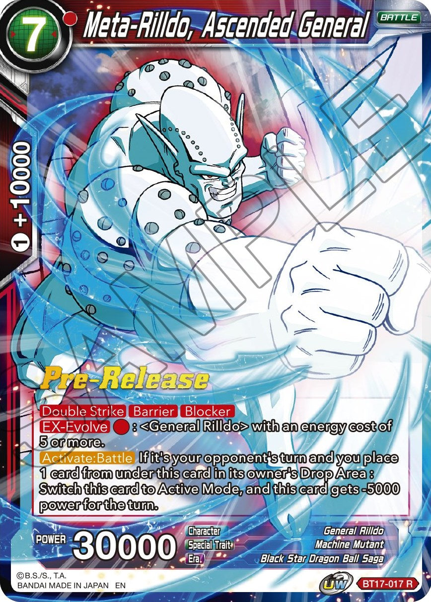 Meta-Rilldo, Ascended General (BT17-017) [Ultimate Squad Prerelease Promos] | Enigma On Main