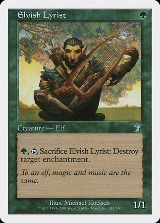 Elvish Lyrist [Seventh Edition] | Enigma On Main