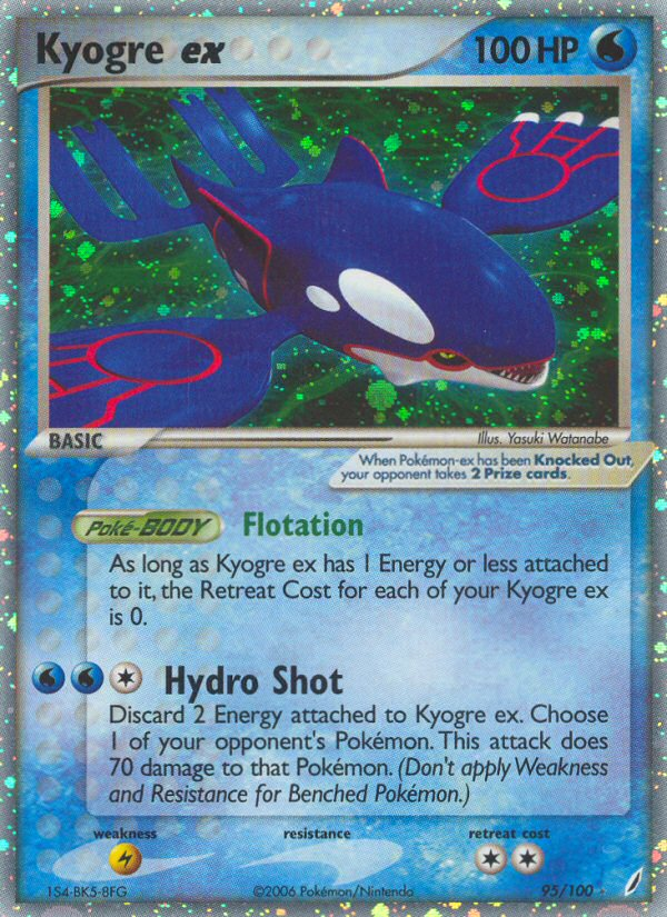 Kyogre ex (95/100) [EX: Crystal Guardians] | Enigma On Main