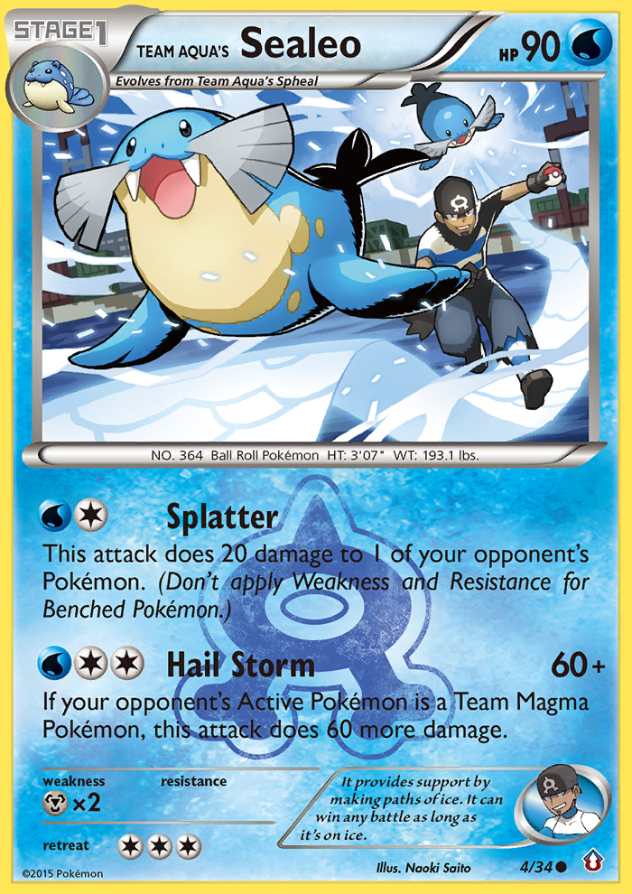 Team Aqua's Sealeo (4/34) [XY: Double Crisis] | Enigma On Main