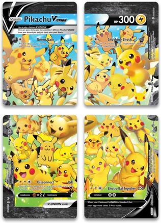 Pikachu V-UNION (Set of 4) [Sword & Shield: Black Star Promos] | Enigma On Main