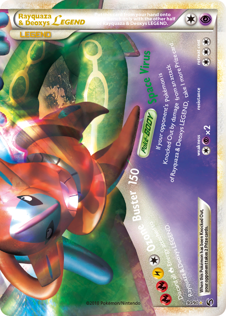 Rayquaza & Deoxys LEGEND (90/90) [HeartGold & SoulSilver: Undaunted] | Enigma On Main