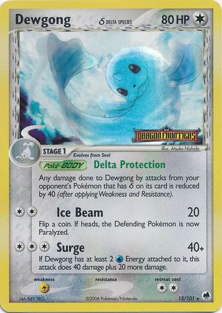 Dewgong (15/101) (Delta Species) (Stamped) [EX: Dragon Frontiers] | Enigma On Main