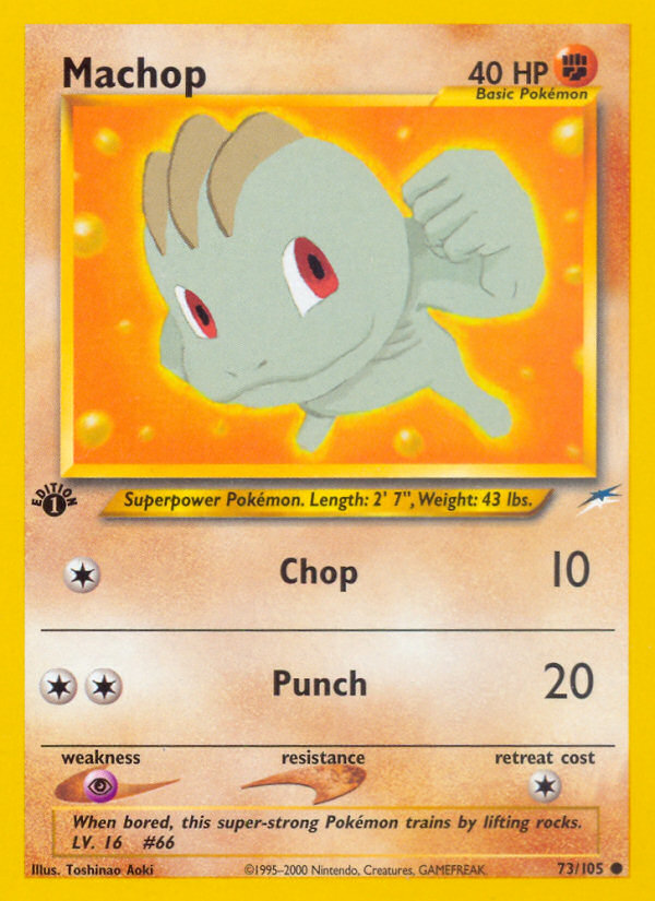 Machop (73/105) [Neo Destiny 1st Edition] | Enigma On Main