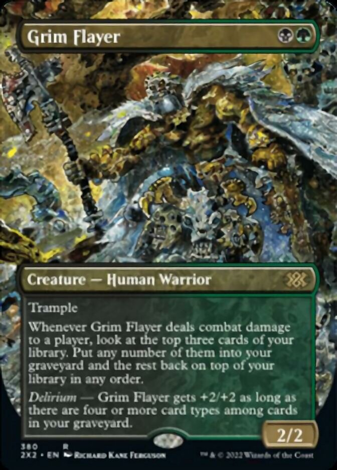 Grim Flayer (Borderless Alternate Art) [Double Masters 2022] | Enigma On Main