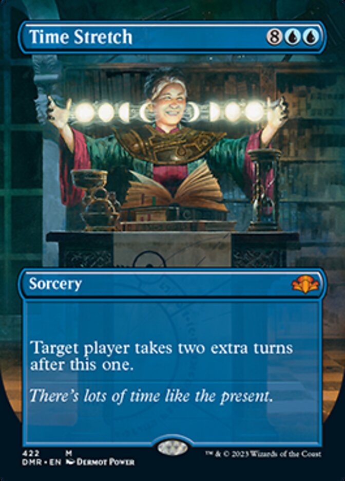 Time Stretch (Borderless Alternate Art) [Dominaria Remastered] | Enigma On Main