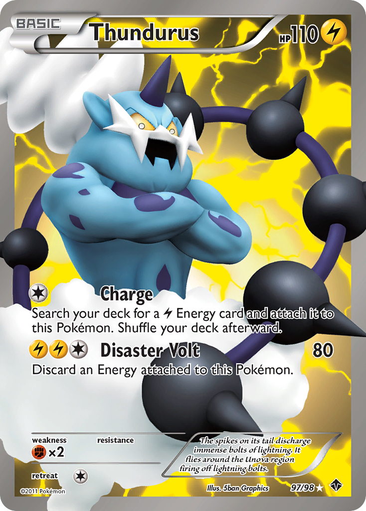 Thundurus (97/98) [Black & White: Emerging Powers] | Enigma On Main