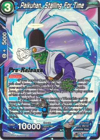 Paikuhan, Supporting His Comrades (BT12-044) [Vicious Rejuvenation Prerelease Promos] | Enigma On Main