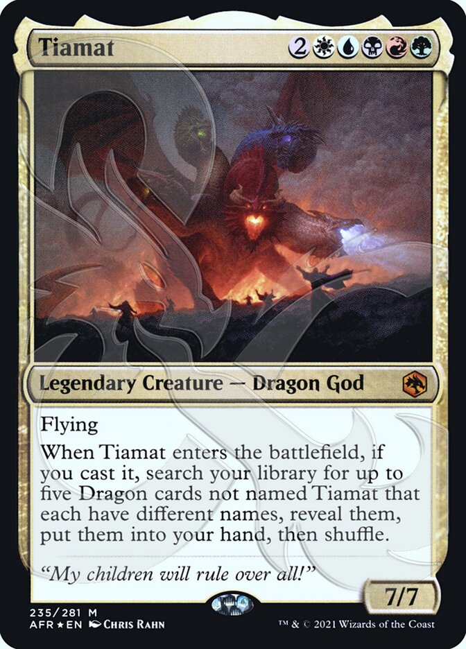 Tiamat (Ampersand Promo) [Dungeons & Dragons: Adventures in the Forgotten Realms Promos] | Enigma On Main