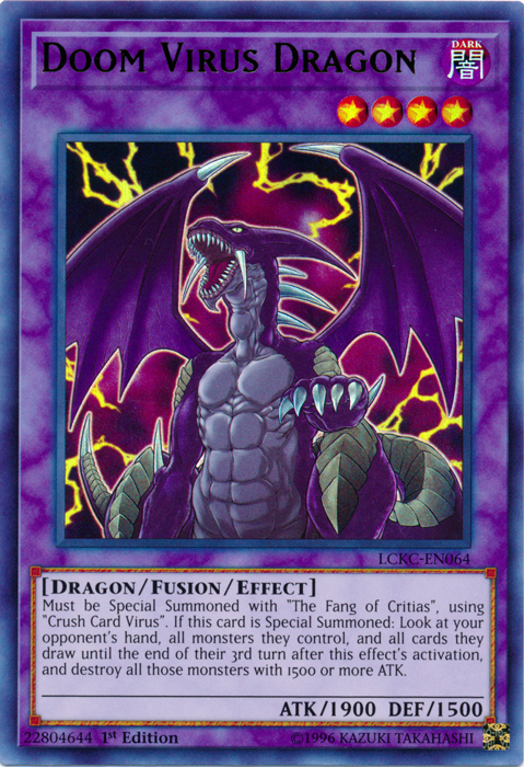 Doom Virus Dragon [LCKC-EN064] Ultra Rare | Enigma On Main