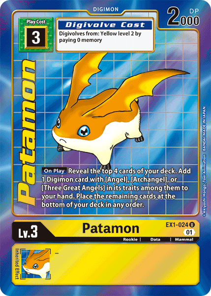 Patamon [EX1-024] (Alternate Art) [Classic Collection] | Enigma On Main