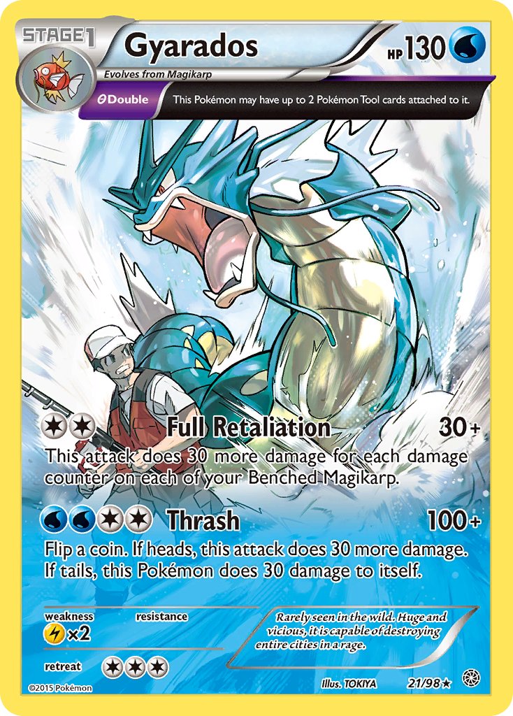 Gyarados (21/98) (Cosmos Holo) (Theme Deck Exclusive) [XY: Ancient Origins] | Enigma On Main