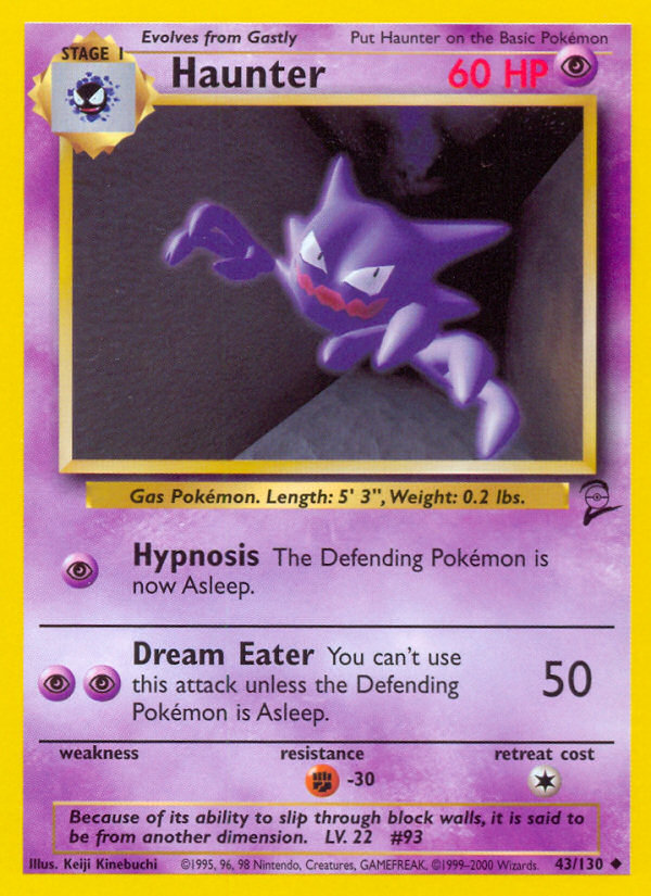 Haunter (43/130) [Base Set 2] | Enigma On Main