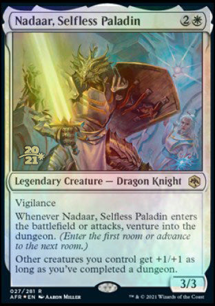 Nadaar, Selfless Paladin [Dungeons & Dragons: Adventures in the Forgotten Realms Prerelease Promos] | Enigma On Main