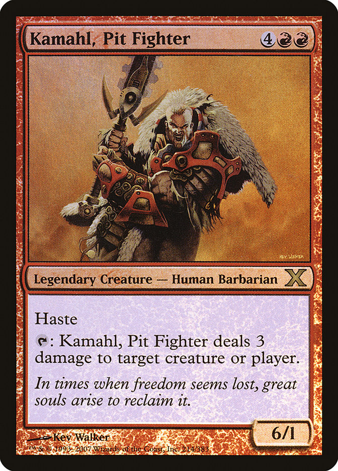 Kamahl, Pit Fighter (Premium Foil) [Tenth Edition] | Enigma On Main