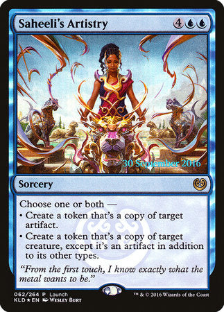 Saheeli's Artistry [Kaladesh Promos] | Enigma On Main