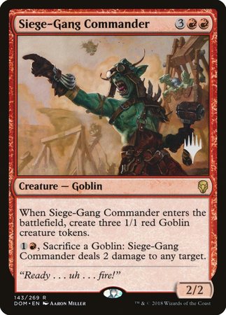 Siege-Gang Commander [Dominaria Promos] | Enigma On Main