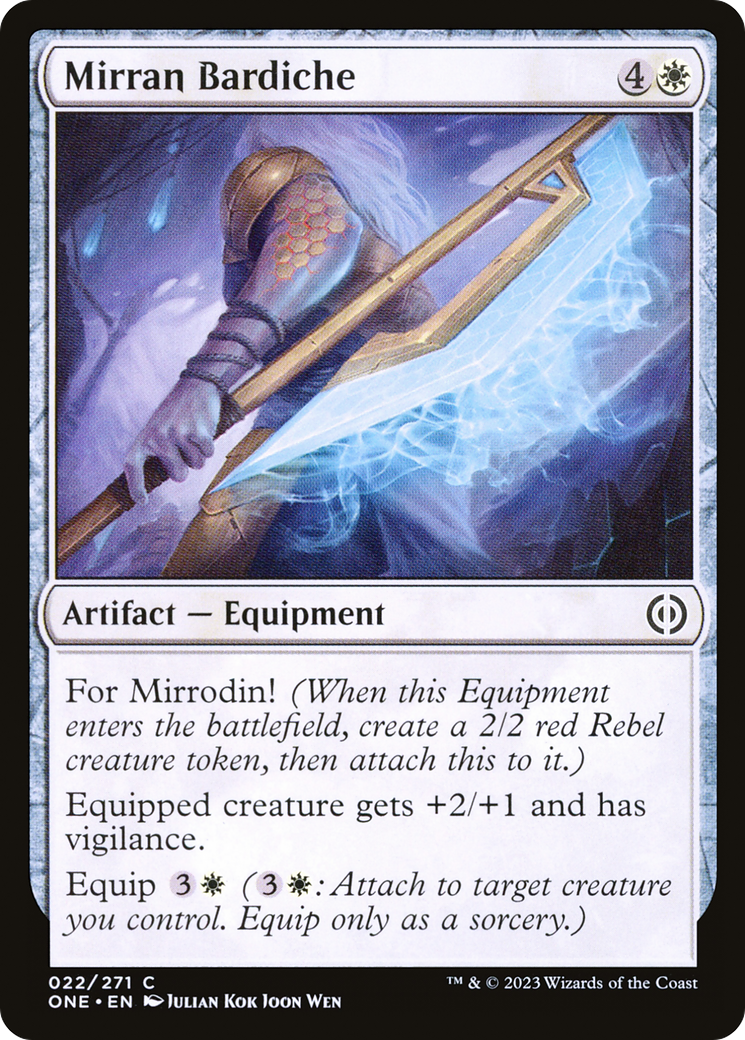 Mirran Bardiche [Phyrexia: All Will Be One] | Enigma On Main