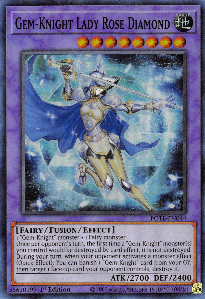 Gem-Knight Lady Rose Diamond [POTE-EN044] Super Rare | Enigma On Main