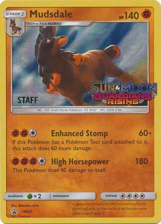 Mudsdale (SM20) (Staff Prerelease Promo) [Sun & Moon: Black Star Promos] | Enigma On Main