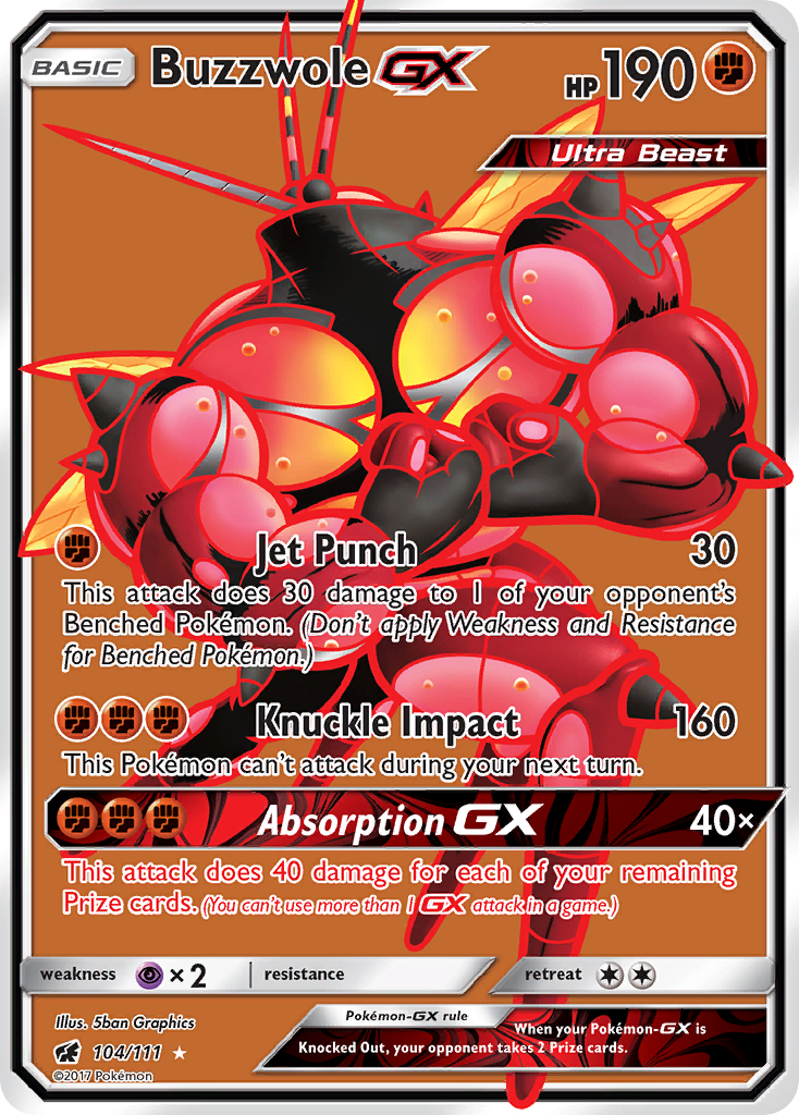 Buzzwole GX (104/111) [Sun & Moon: Crimson Invasion] | Enigma On Main