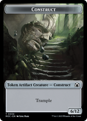 Phyrexian Golem // Construct Double-Sided Token [March of the Machine Commander Tokens] | Enigma On Main