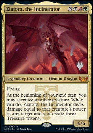 Ziatora, the Incinerator (Promo Pack) [Streets of New Capenna Promos] | Enigma On Main