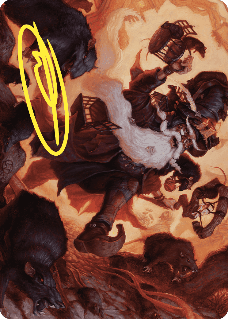 Tattered Ratter Art Card (Gold-Stamped Signature) [Wilds of Eldraine Art Series] | Enigma On Main