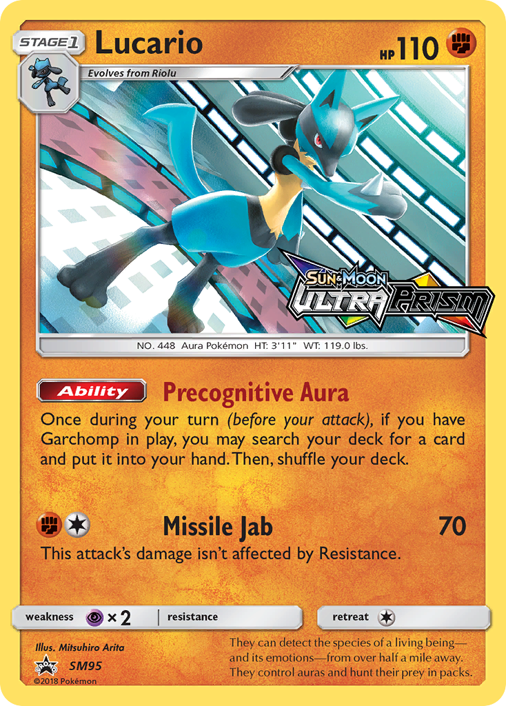 Lucario (SM95) (Prerelease Promo) [Sun & Moon: Black Star Promos] | Enigma On Main