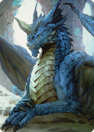 Young Blue Dragon Art Card [Commander Legends: Battle for Baldur's Gate Art Series] | Enigma On Main