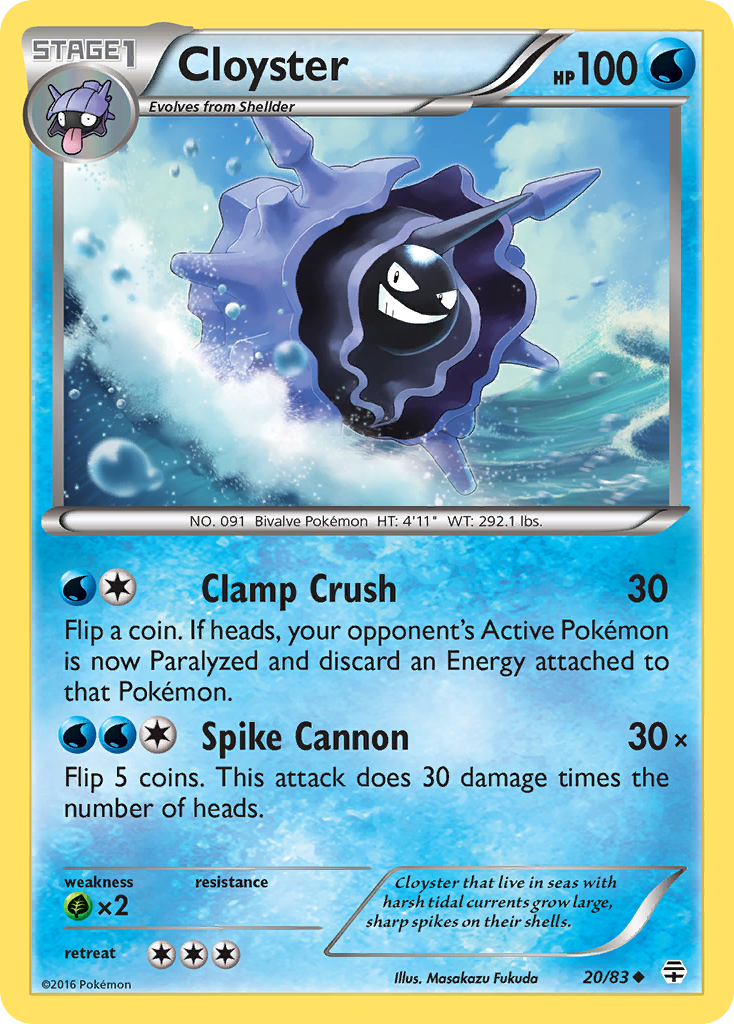 Cloyster (20/83) [XY: Generations] | Enigma On Main