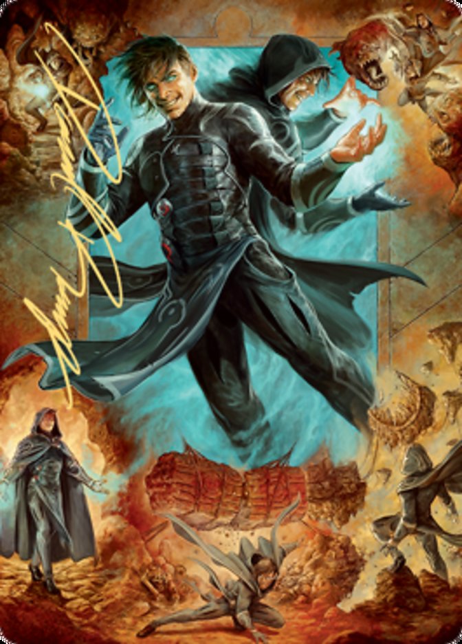 Jace, Mirror Mage 2 Art Card (Gold-Stamped Signature) [Zendikar Rising Art Series] | Enigma On Main