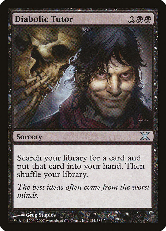 Diabolic Tutor [Tenth Edition] | Enigma On Main