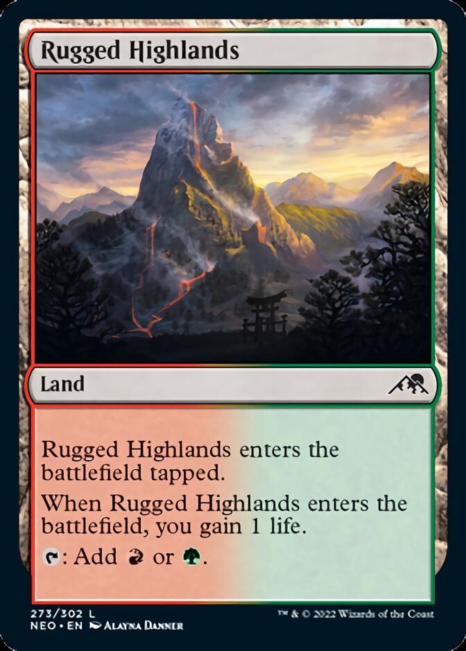 Rugged Highlands [Kamigawa: Neon Dynasty] | Enigma On Main