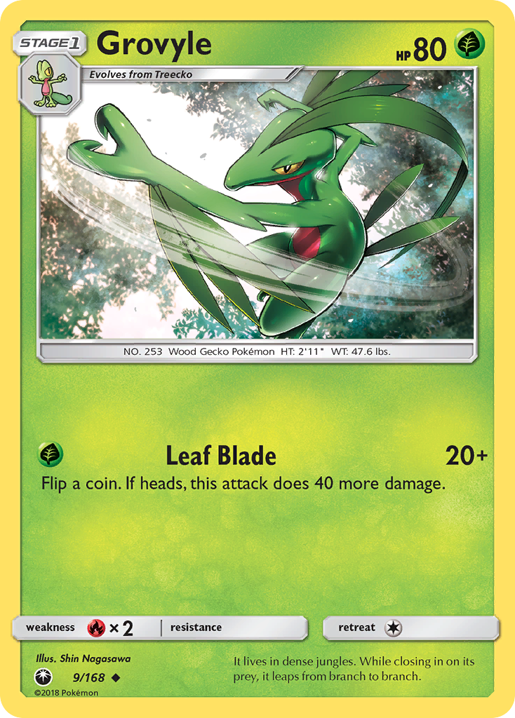 Grovyle (9/168) [Sun & Moon: Celestial Storm] | Enigma On Main