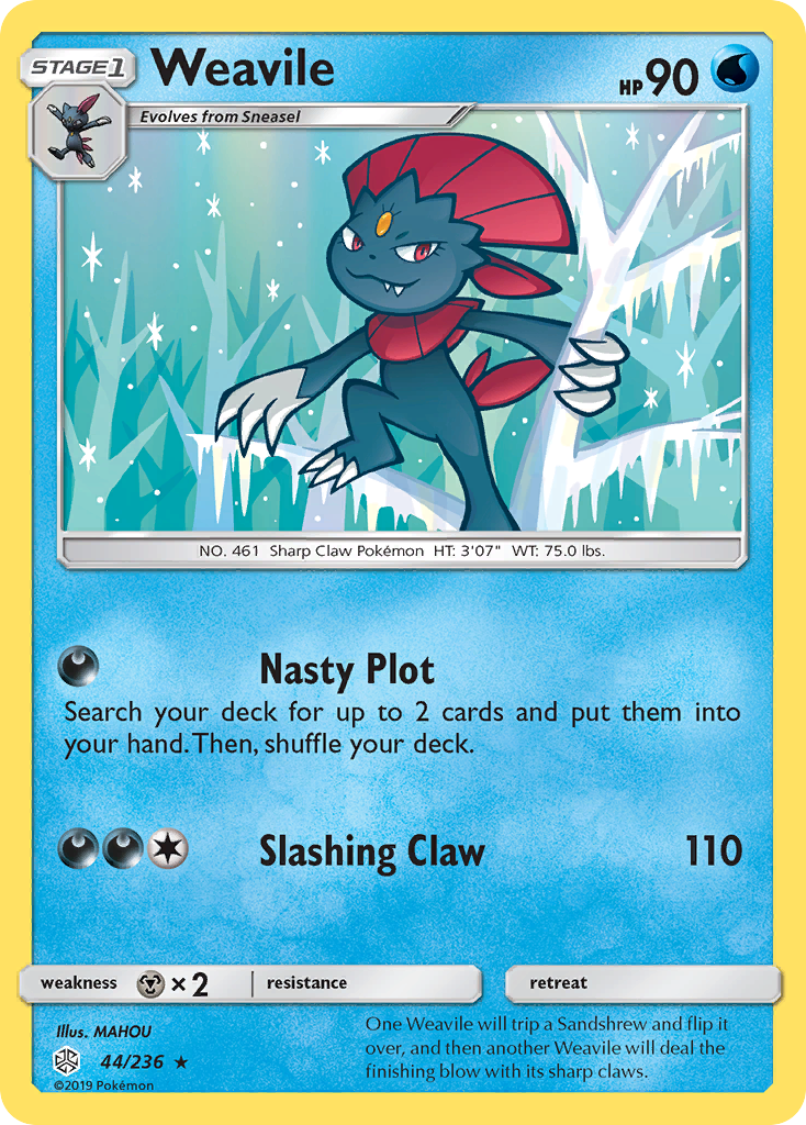 Weavile (44/236) [Sun & Moon: Cosmic Eclipse] | Enigma On Main