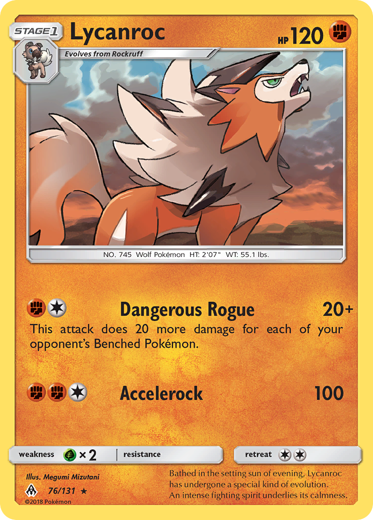 Lycanroc (76/131) [Sun & Moon: Forbidden Light] | Enigma On Main