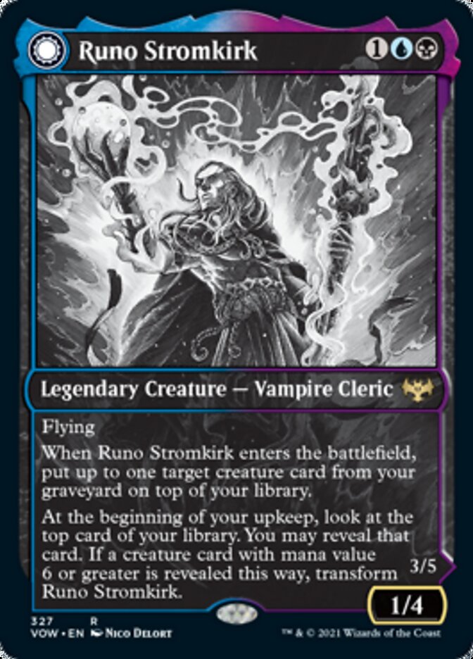 Runo Stromkirk // Krothuss, Lord of the Deep (Showcase Eternal Night) [Innistrad: Crimson Vow] | Enigma On Main