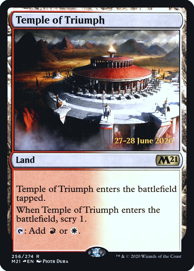 Temple of Triumph  [Core Set 2021 Prerelease Promos] | Enigma On Main