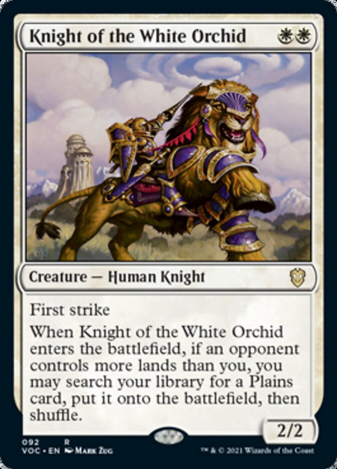 Knight of the White Orchid [Innistrad: Crimson Vow Commander] | Enigma On Main