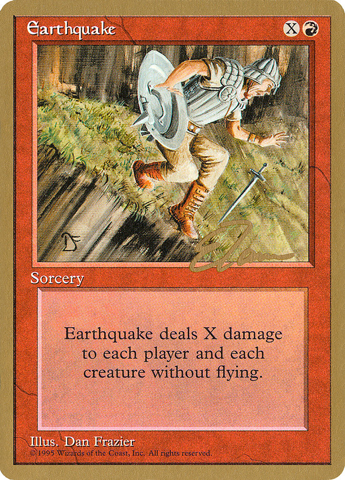 Earthquake (Eric Tam) [Pro Tour Collector Set] | Enigma On Main